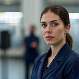 Jane Smith in training facility